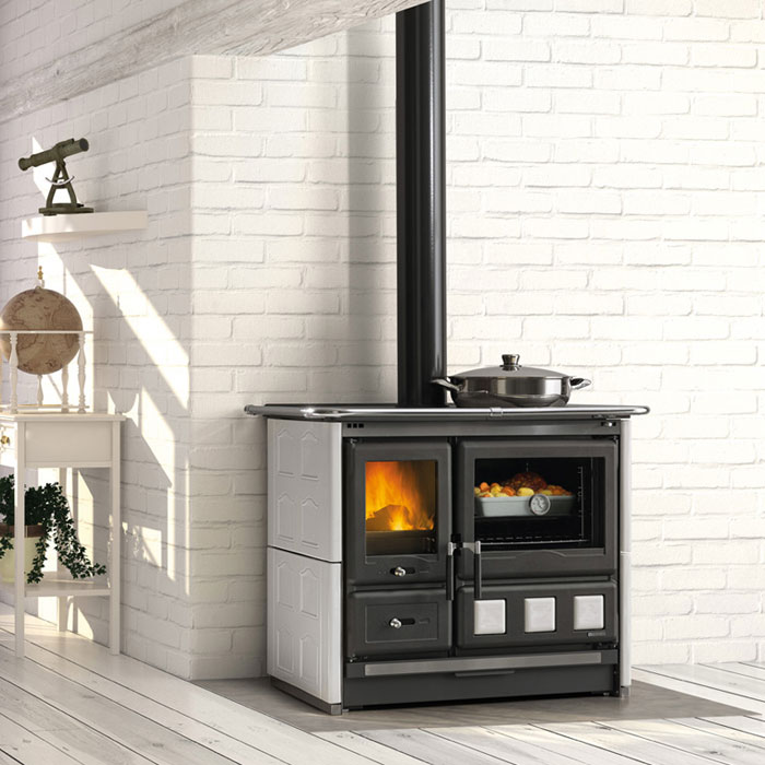 La Nordica Rosa XXL Majolica Wood Burning Cooker | Stoves Are Us
