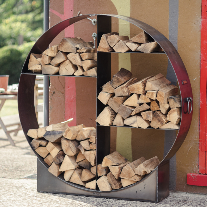 Round log on sale store