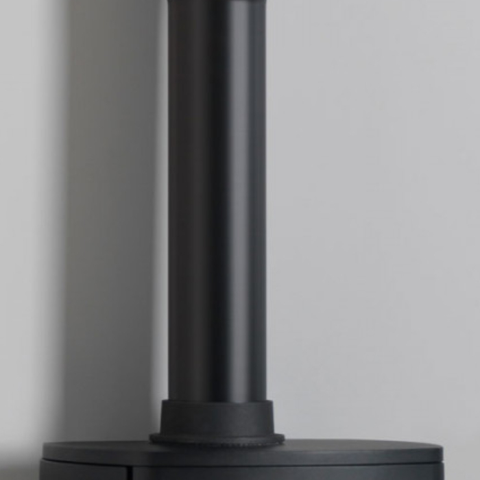 Straight Magnetic Decorative Flue Pipe Kit, Black | Stoves Are Us