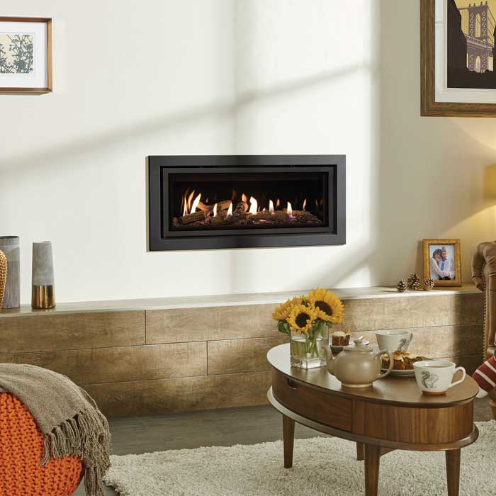 Gazco Studio 2 Glass Fronted Balanced Flue Gas Fire | Stoves Are Us