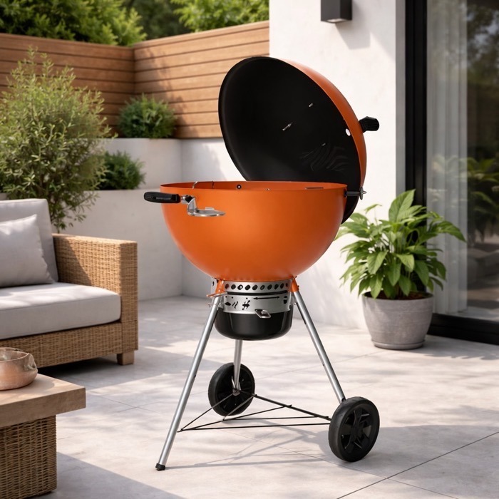 新品未使用 Weber スモーキージョー バーントオレンジ1501699 Weber Master-Touch C-5755 | 57cm Charcoal BBQ, Burnt Orange