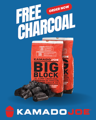 Free charcoal with selected Kamado Joe products