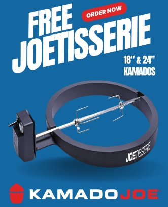 Free Joetisserie with selected Kamado Joe products