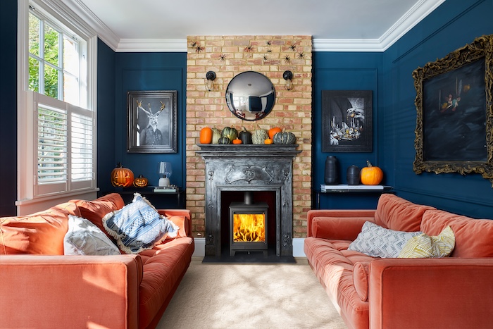 Fireplaces themes for Halloween