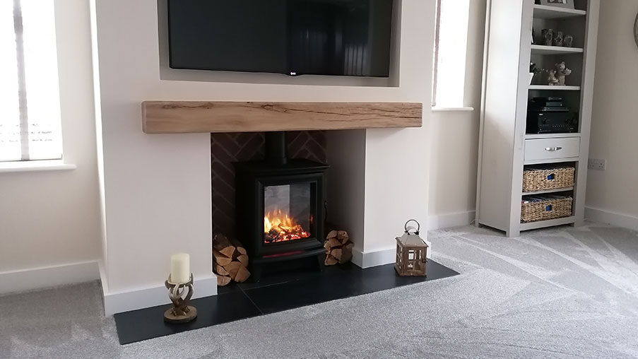 electric stove in new build