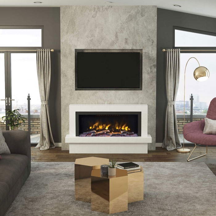 Elgin & Hall Impero 57" Pryzm Electric Fireplace Suite
