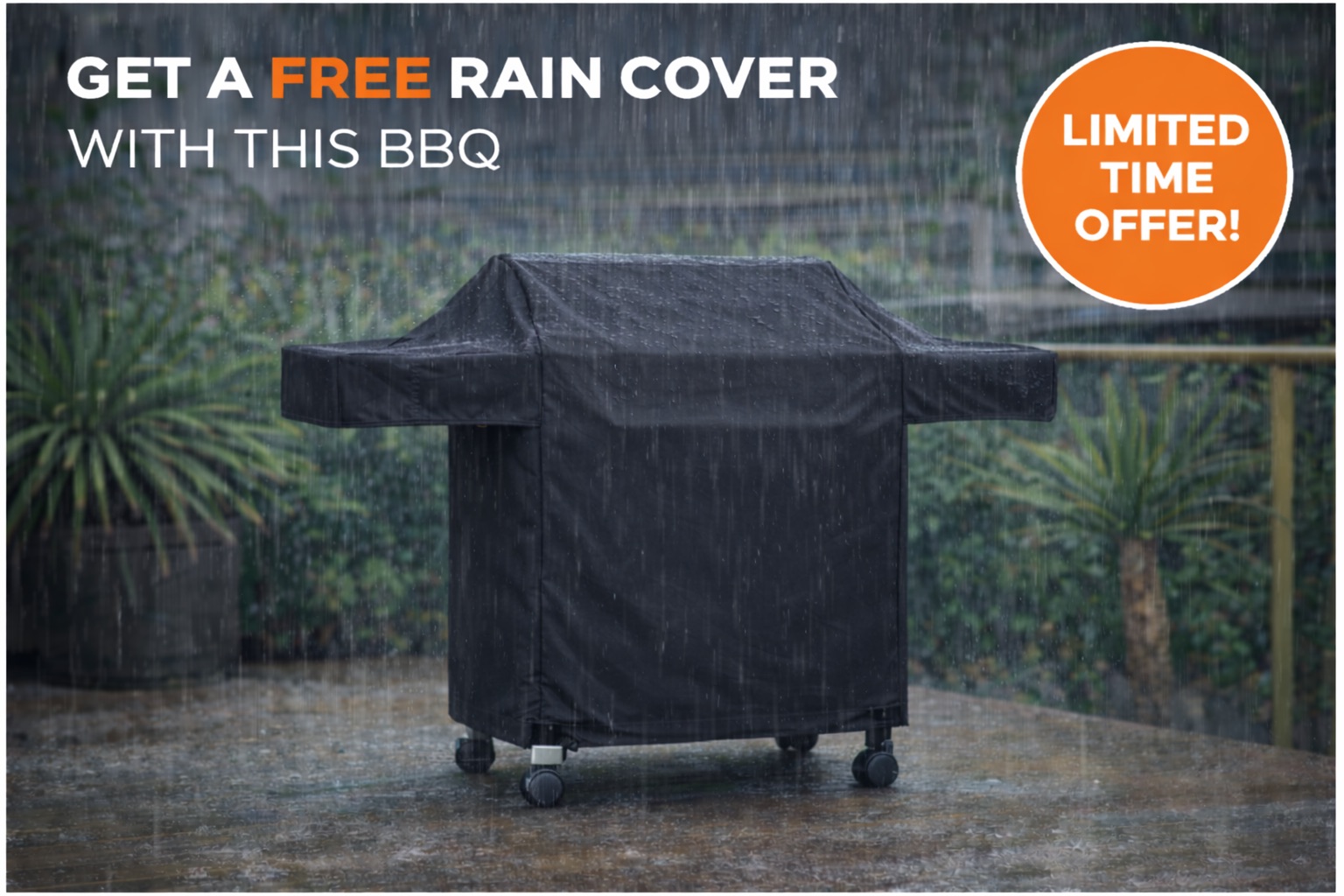 Free Rain Cover with this BBQ