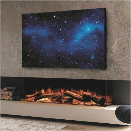 Media Wall Electric Fireplaces Department by StovesAreUs